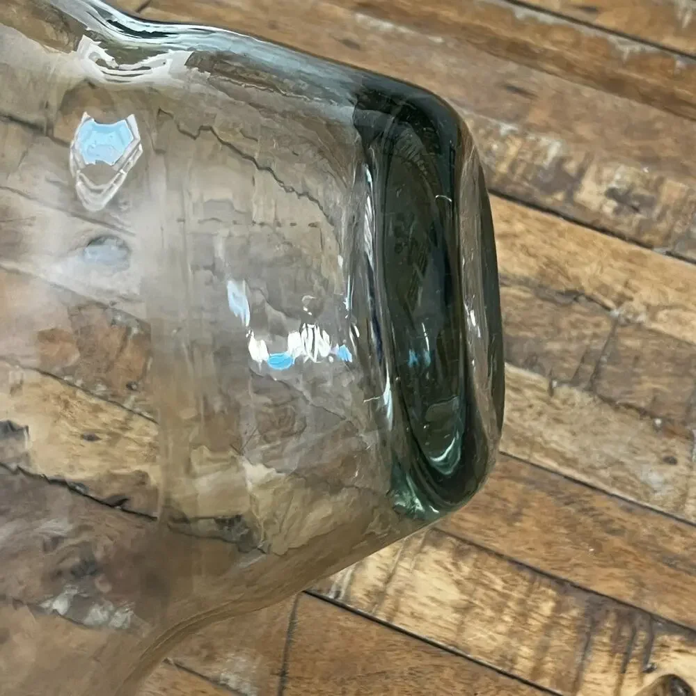 Large Hand-blown Glass Center Fruit Bowl 11.5